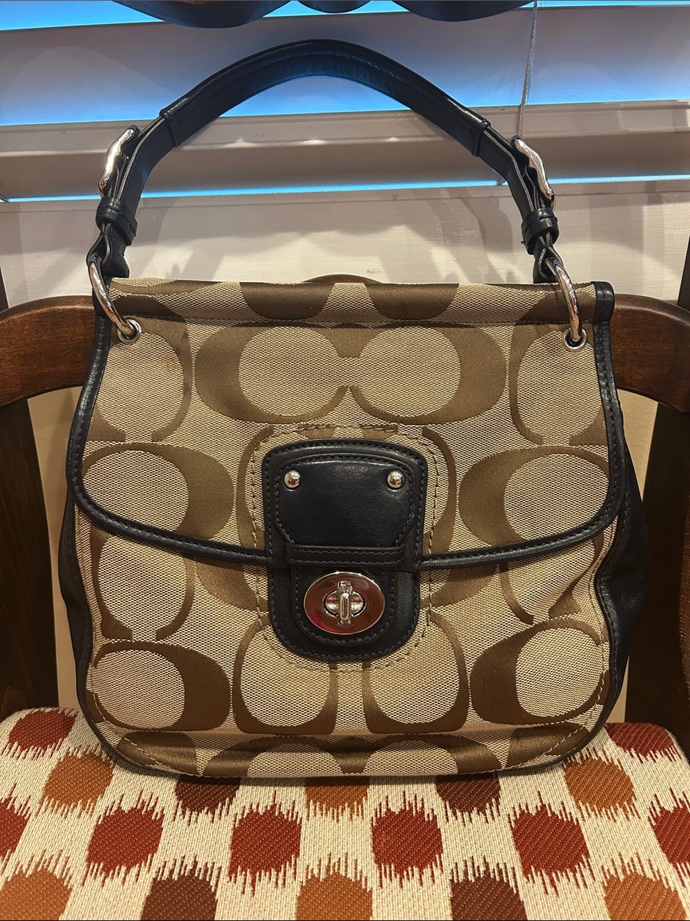 Coach 70th Anniversary Limited Edition Willis 19034 Signature Canvas Bag 2011